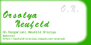 orsolya neufeld business card